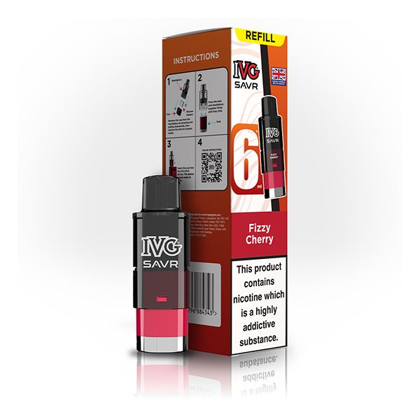 IVG SAVR refill Pod Pack | Fizzy Cherry | Best4vapes