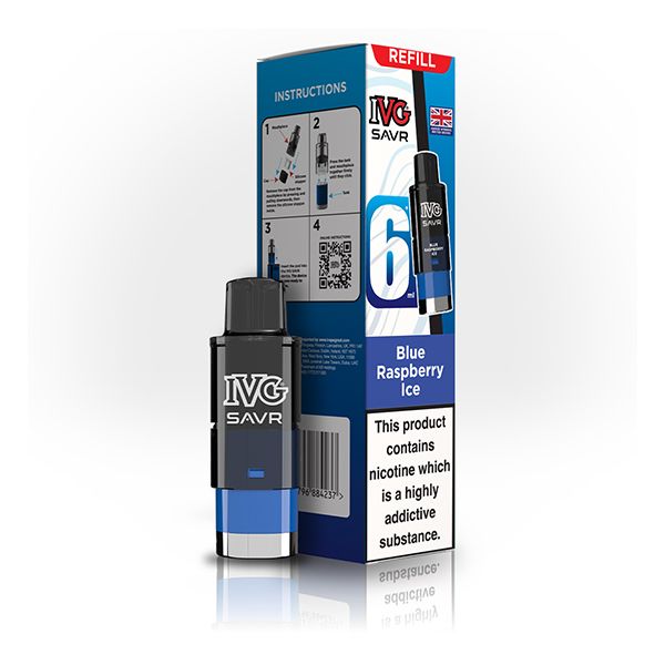 IVG SAVR refill Pod Pack | Blue Raspberry Ice | Best4vapes