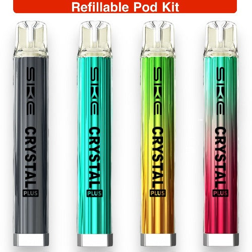 elfbar nachfüll pod läuft aus SKE Crystal Plus Refillable Pod Vape Kit | £6.99