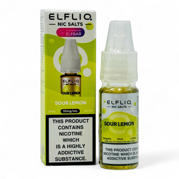 Sour Lemon 10ml Nic Salt E-liquid by Elf Bar ELFLIQ - Best4vapes