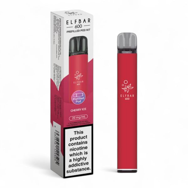 Elf Bar 600 Prefilled Vape Kit | Cherry Ice | Best4vapes