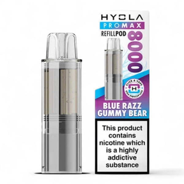 Hyola Pro Max 8000 Refill Pod Pack | Blue Razz Gummy Bear | Best4vapes