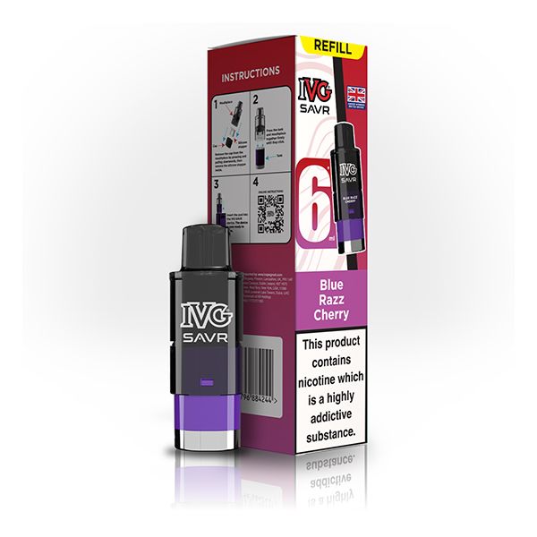 IVG SAVR refill Pod Pack | Blue Razz Cherry | Best4vapes