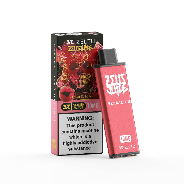 Zeltu X3 Prefilled Pods | Zeus Juice | Vermilion | Best4vapes
