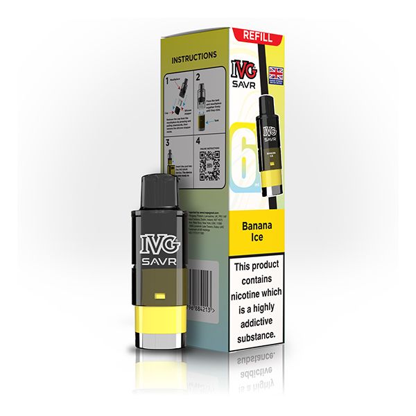 IVG SAVR refill Pod Pack | Banana Ice | Best4vapes
