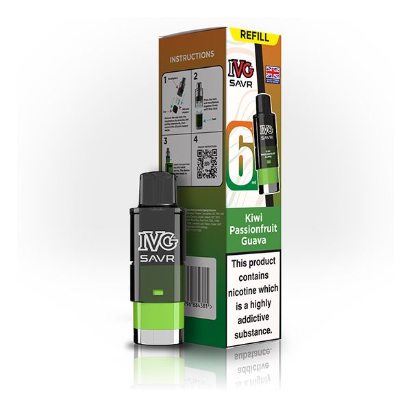 IVG SAVR refill Pod Pack | Kiwi Passionfruit Guava | Best4vapes