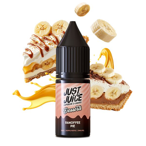 Banoffee Pie 10ml Nic Salt E-liquid by Just Juice Desserts | Bst4vapes