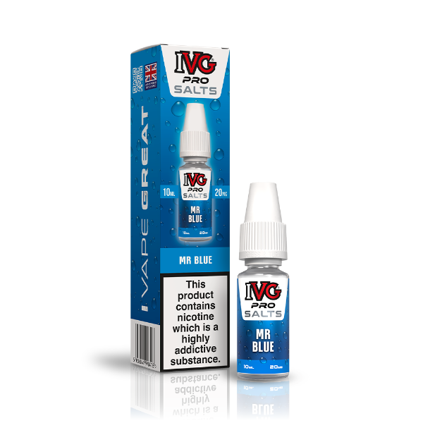 Mr Blue 10ml Nic Salt E-liquid by IVG Pro Salts | Best4vapes