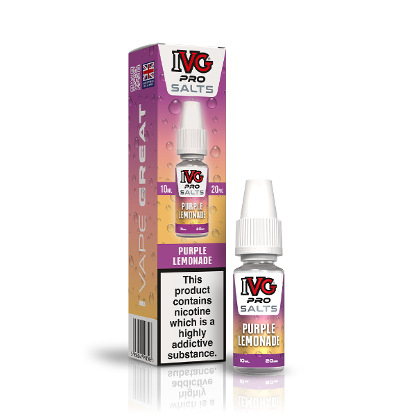 Purple Lemonade 10ml Nic Salt E-liquid by IVG Pro Salts | Best4vapes