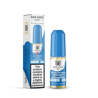 Blueberry Cherry Cranberry 10ml Nic Salt E-liquid by Bar Juice 5000 | Best4vapes