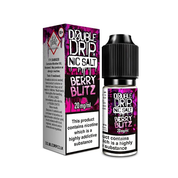 SALE Berry Blitz 10ml Nic Salt E-liquid by Double Drip