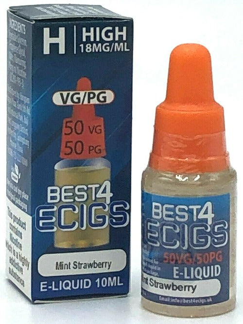 Mint Strawberry E-Liquid by Best4ecigs (10ml) - Best4vapes