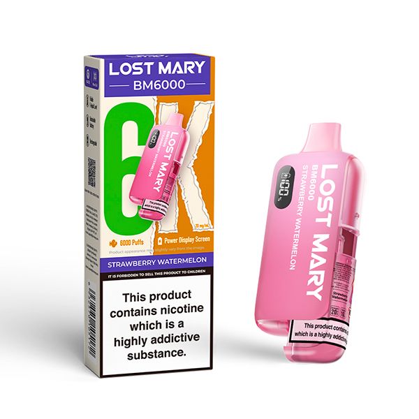 Lost Mary BM6000 Disposable Vape Kit | Strawberry Watermelon | Best4vapes