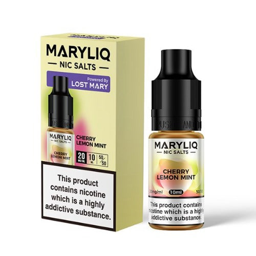 Cherry Lemon Mint 10ml Nic Salt E-liquid by Lost Mary Maryliq | Best4vapes