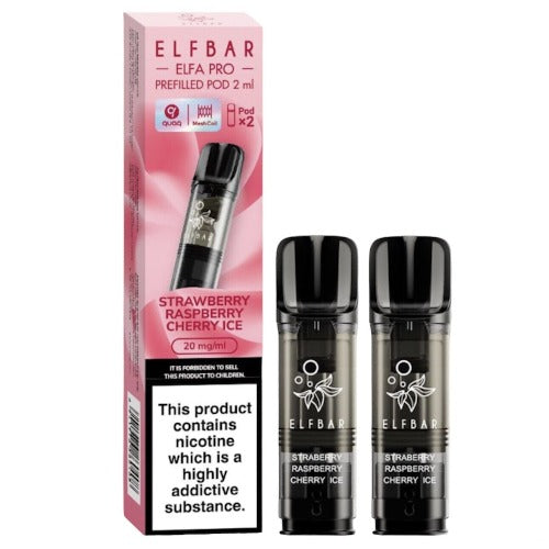 Elf Bar Elfa Pods | Strawberry Raspberry Cherry Ice | Best4vapes