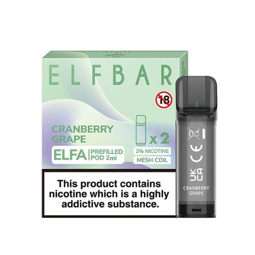 Elf Bar Elfa Prefilled Pods | Cranberry Grape | Best4vapes
