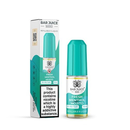 Fresh Menthol Mojito 10ml Nic Salt E-liquid by Bar Juice 5000 | Best4vapes
