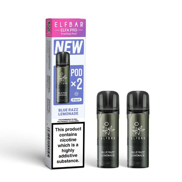 ElfBar Elfa Pro V2 Prefilled Pods | Blue Razz Lemonade | Best4vapes