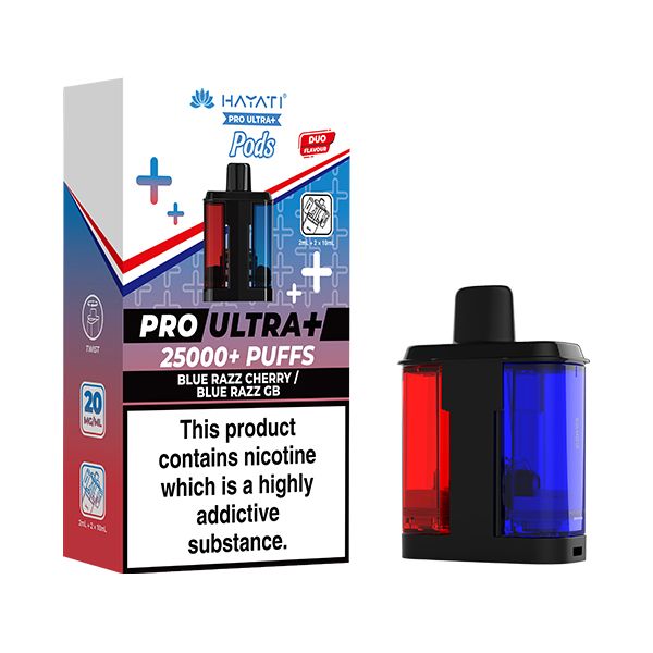 Hayati Pro Ultra Plus 25000 Pods | Blue Razz Cherry / Blue Razz GB | Best4vape