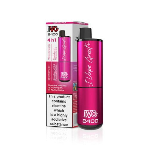 IVG 2400 4 in 1 Disposable Vape Pod Kit | Pink Edition | Best4vapes