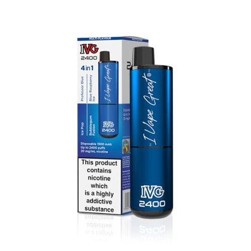 IVG 2400 4 in 1 Disposable Vape Pod Kit | Blue Edition | Best4vapes
