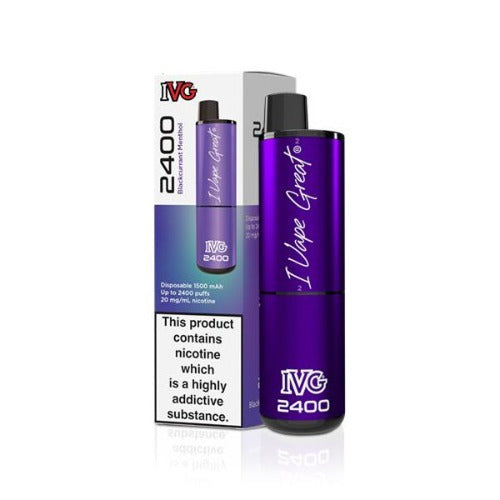 IVG 2400 Disposable Vape Pod Kit | Blackcurrant Menthol | Best4vapes
