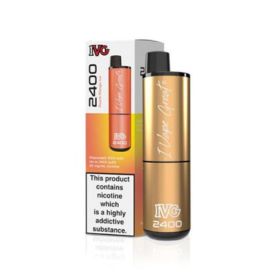 IVG 2400 Disposable Vape Pod Kit | Peach Mango Ice | Best4vapes