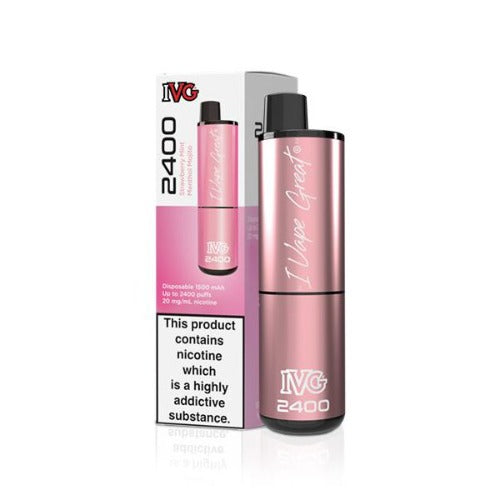 IVG 2400 Disposable Vape Pod Kit | Strawberry Mint Menthol Mojito | Best4vapes