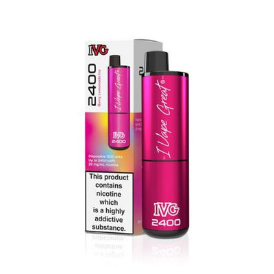 IVG 2400 Disposable Vape Pod Kit | Berry Lemonade Ice | Best4vapes