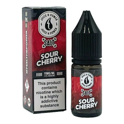 Sour Cherry 10ml Nic Salt E-liquid by Juice N Power | Best4vapes
