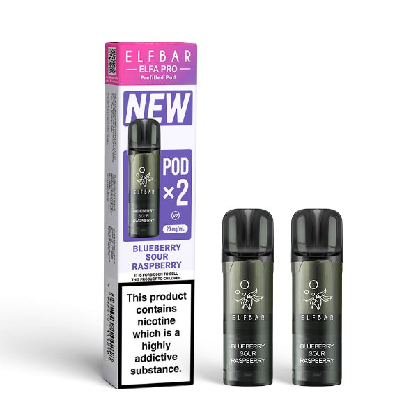 ElfBar Elfa Pro V2 Prefilled Pods | Blueberry Sour Raspberry | Best4vapes