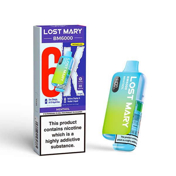 Lost Mary BM6000 Disposable Vape Kit | Menthol | Best4vapes