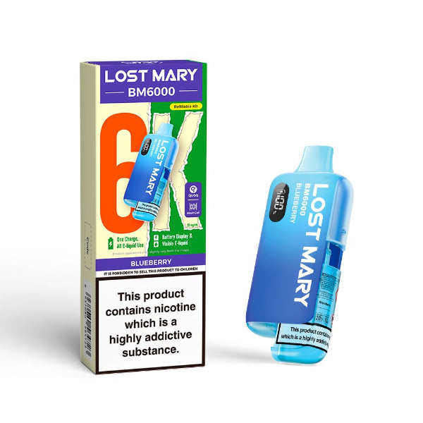 Lost Mary BM6000 Disposable Vape Kit | Blueberry | Best4vapes