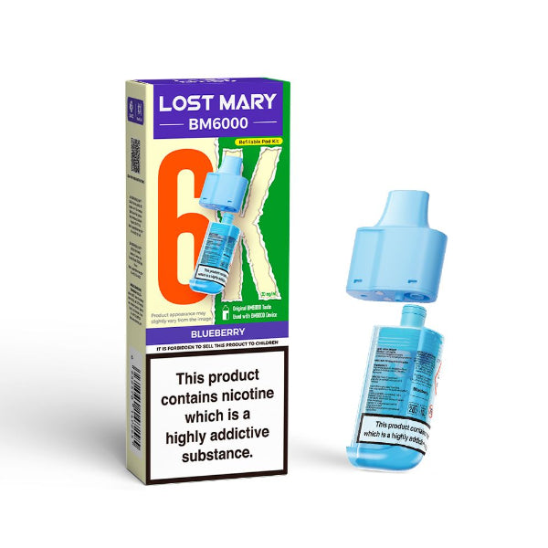 Lost Mary BM6000 Refill Pod Pack | Blueberry | Best4vapes