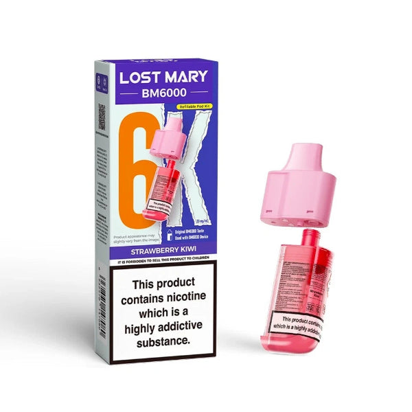 Lost Mary BM6000 Refill Pod Pack | Strawberry Kiwi | Best4vapes