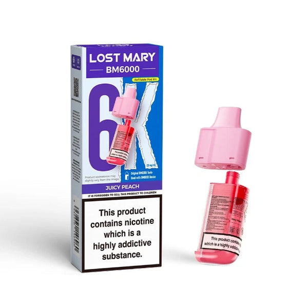 Lost Mary BM6000 Refill Pod Pack | Juicy Peach | Best4vapes