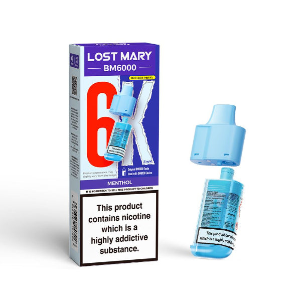Lost Mary BM6000 Refill Pod Pack | Menthol | Best4vapes