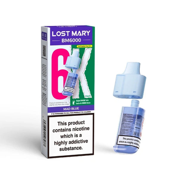 Lost Mary BM6000 Refill Pod Pack | Mad Blue | Best4vapes