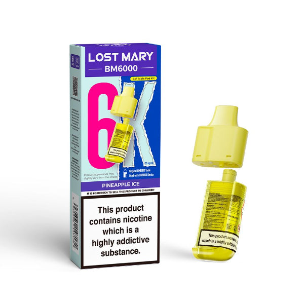 Lost Mary BM6000 Refill Pod Pack | Pineapple Ice | Best4vapes