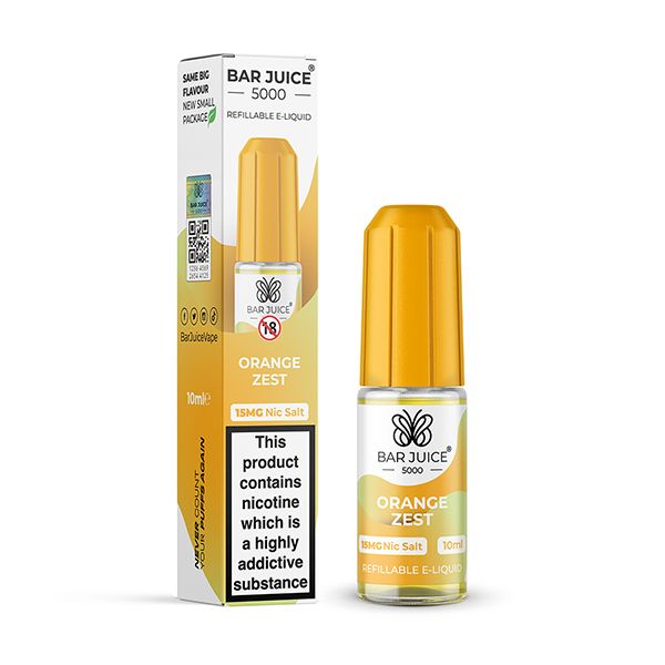 Orange Zest 10ml Nic Salt E-liquid by Bar Juice 5000 | Best4vapes