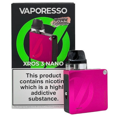 Vaporesso XROS 3 Nano Pod Vape Kit | Rose Pink | Best4vapes