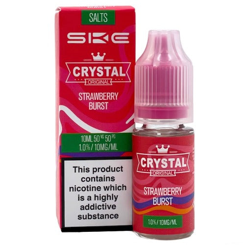 Strawberry Burst 10ml Nic Salt E-liquid by SKE Crystal | Best4vapes