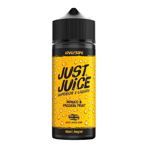 Mango & Passion Fruit 100ml Short Fill E-liquid by Just Juice | Best4vapes