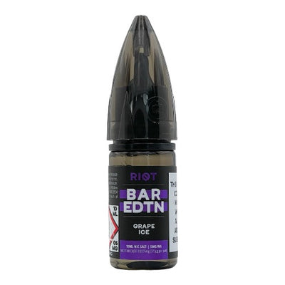 Grape Ice 10ml Nic Salt E-liquid by Riot BAR EDITION | Best4vapes