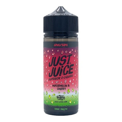 Watermelon & Cherry 100ml Short Fill E-liquid by Just Juice | Best4vapes