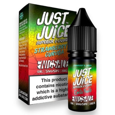 Strawberry & Curuba 10ml Nic Salt E-liquid by Just Juice | Best4vapes