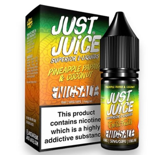 Pineapple, Papaya & Coconut 10ml Nic Salt E-liquid by Just Juice | Best4vapes