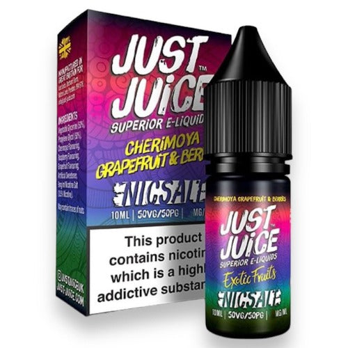 Cherimoya Grapefruit & Berries 10ml Nic Salt E-liquid by Just Juice | Best4vapes