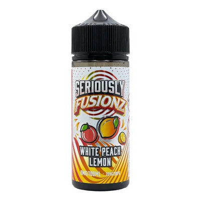 White Peach Lemon 100ml Short Fill E-liquid by Doozy Seriously Fusionz | Best4vapes
