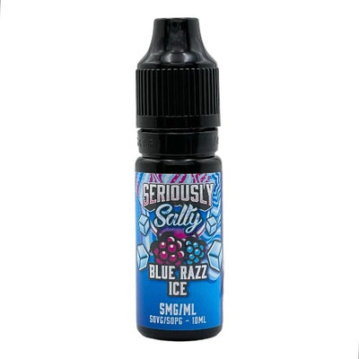 Blue Razz Ice 10ml Nic Salt E-liquid by Doozy Seriously Salty | Best4vapes